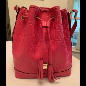 Vintage Dooney & Burke, Bucket style bag, Bubblegum Pink